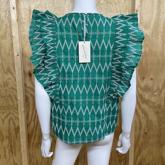 Universal Thread Green Ruffle Blouse - Picture 5 of 7